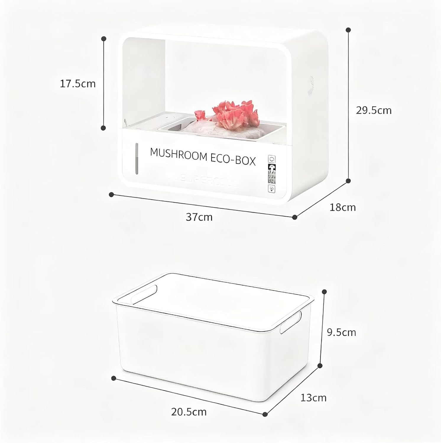 Indoor Mushroom Grow Tent Kit, Automated Humidity Control, LED Light, Fresh Air System & Still Air Box, Fits Oyster/Lions Mane, Ideal Gardening Gift