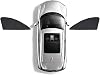 Car Side Window Sunshades for Renault Clio 4 2015 2016, Auto Front Rear Sunshield Anti-UV Sunshade Privacy Protection Visor Breathable Accessories,A2 Front Doors