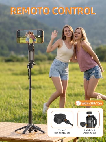 4-in-1 Mini Magnetic Selfie Stick with Remote for Cell Phone - image 6