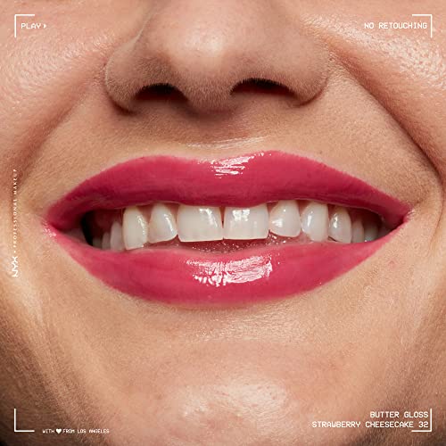 NYX PROFESSIONAL MAKEUP Butter Gloss, Non-Sticky Lip Gloss - Strawberry Cheesecake - image 9