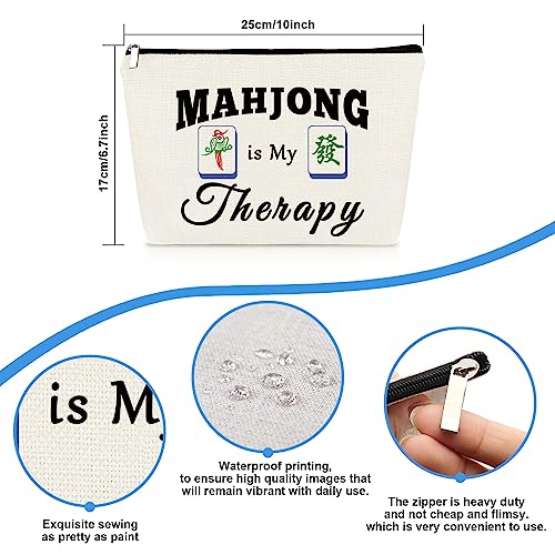Bolsa cosmética Mahjong para maquillaje 25x17cm miniatura 2