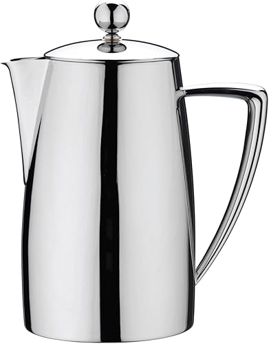 Termal Wall Art Deco Range 1810 acero inoxidable acabado espejo Cafetiere, 8 tazas