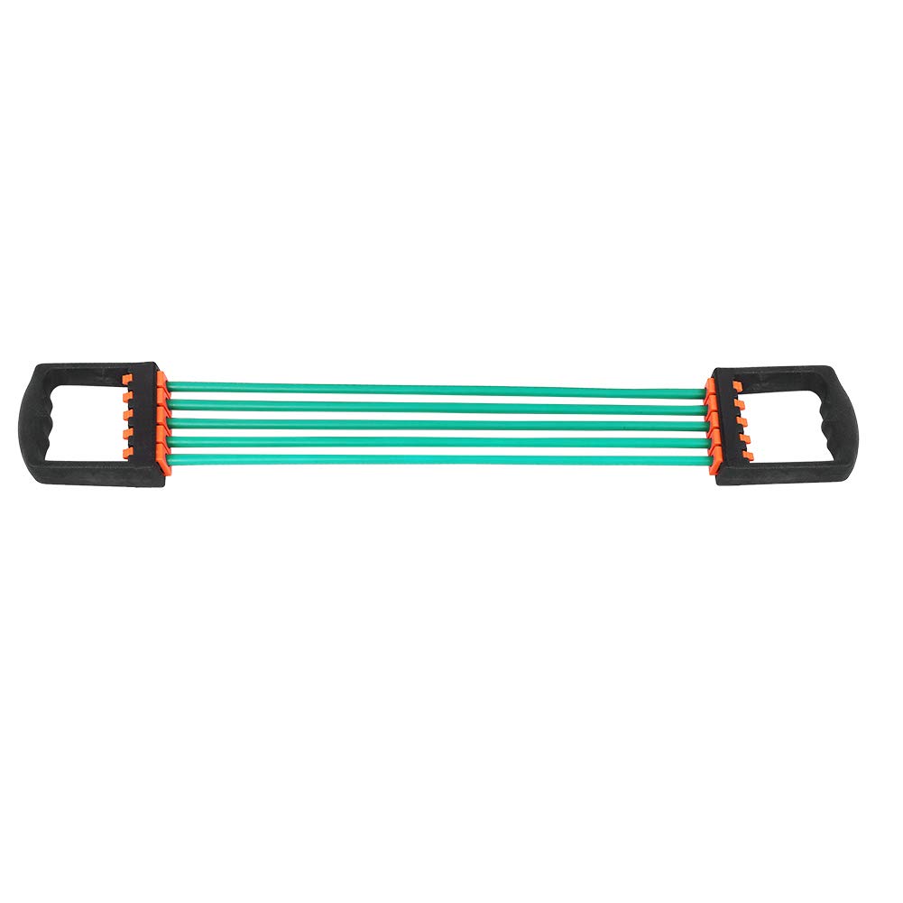 Qukaim Extenseur Poitrine 5 Câbles TPE – Résistance Réglable, Poignées Ergonomiques, Idéal Musculation Et Fitness
