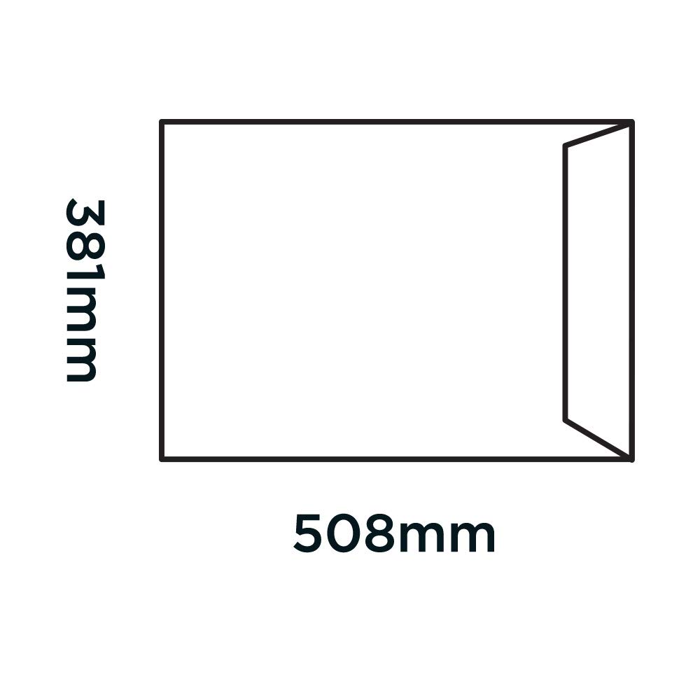 Blake Purely Packaging 508 x 381 mm Enveloppes d'expédition Rigides 100% Carton (PPA18-RS) Blanc - Boîte de 100