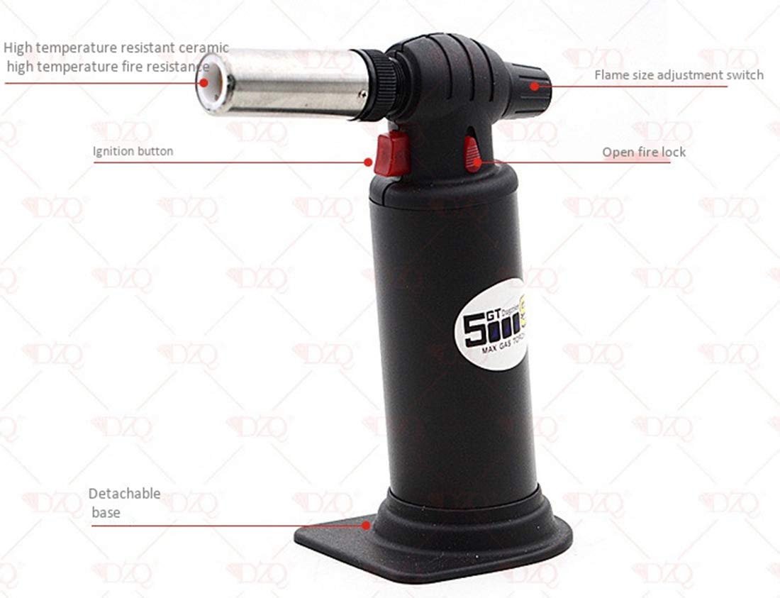 Flamme Réglable de Briquet Butane de Cuisine de Chalumeau avec La Serrure de Sécurité Appropriée a La Fonte d'or/Soudure