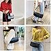 Barabum Retro Classic Crocodile Pattern Clutch Shoulder Baguette Bag with Zipper/Magnetic Closure for Women(Black)