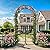 GOOBED Metal Garden Arbor with Gate & Planter Boxes for Climbing Plants, Black Wedding Arches for Party Decor, 87" H Metal Outdoor Archway for Lawn, Patio, Backyard