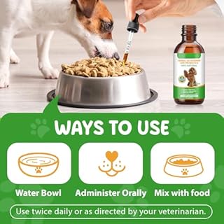CJXHJY Vermifugo per cani 60 ml | con probiotici | Vermifugo naturale per cani | Gocce vermifughe per prevenire le infezioni parassitarie | Formula naturale per l'igiene intes
