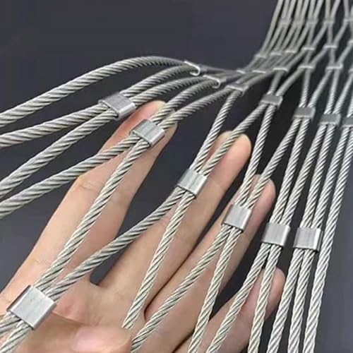 Filet de sécurité antivol en acier inoxydable 304 pour clôture 25m
