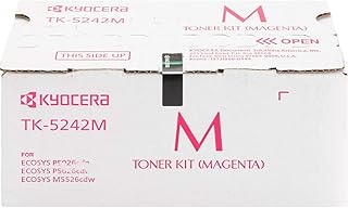 Kyocera 1T02R7BUS0 Model TK-5242M Magenta Toner Cartridge for Ecosys P5026cdw/M5526cdw, Genuine Kyocera, Up To 3000 Pages