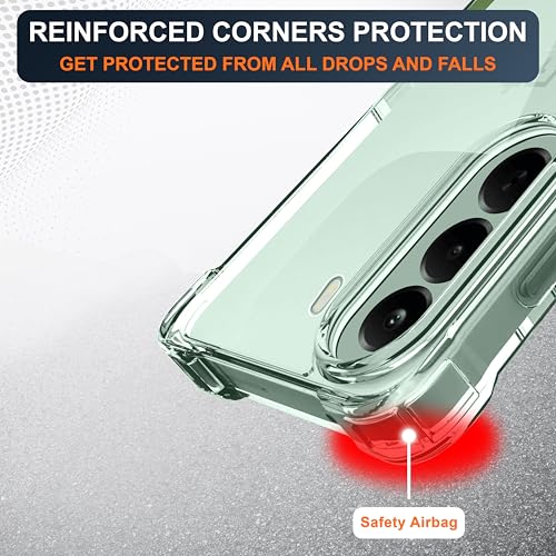 Image of CEDO Cover for OnePlus Nord CE 6 Lite (5G) | Camera Protection Shockproof Bumper-Edge | 360 Degree Protection Acrylic Crystal Clear TPU+PC | Transparent Back Case Backcover (Transparent)