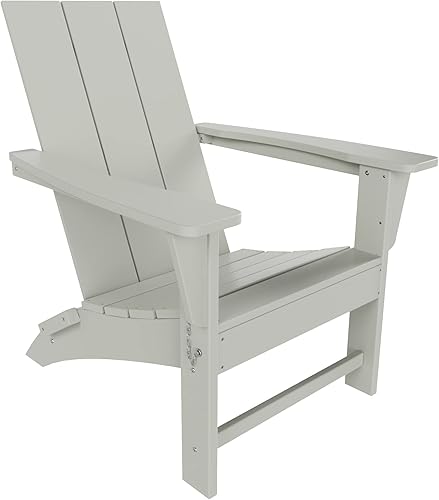 WO Home Furniture - Silla Adirondack plegable de polietileno de alta densidad para todo tipo de clima, resistente a los rayos UV y a la