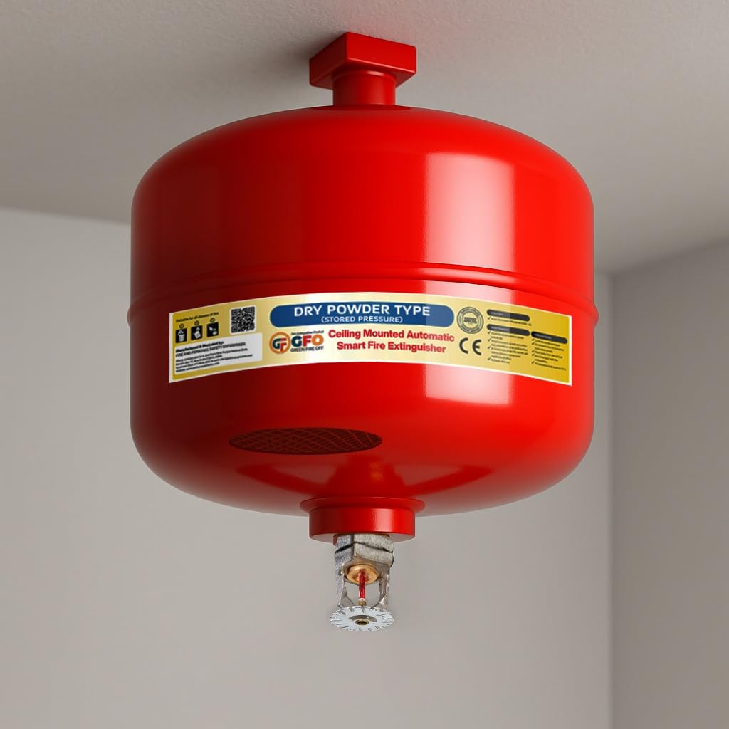 GFO Smart Smoke Sensing Technology | Automatic Modular Type Fire Extinguishers ABC Dry Powder | Smoke + Temperature Technology Based Activation 5-10 sec (5 kg)-picture-14