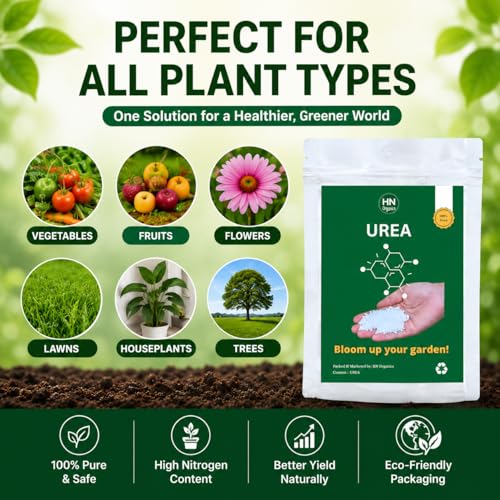 Image of Plant Food Collection| Plant Fertilizer | Compost | Manure For Garden | Home | Office Plants (Urea | 100gm)
