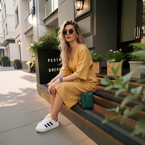 Image of Simple&Opulence Women's Summer Dresses 100% Linen Beach Sundress Nightgown Long Casual Lounge Sleep Dress with Pockets