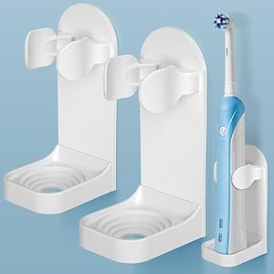 Support Mural Brosse à Dent Électrique HOMMAND, Lot de 2 (Occasion Très Bon)