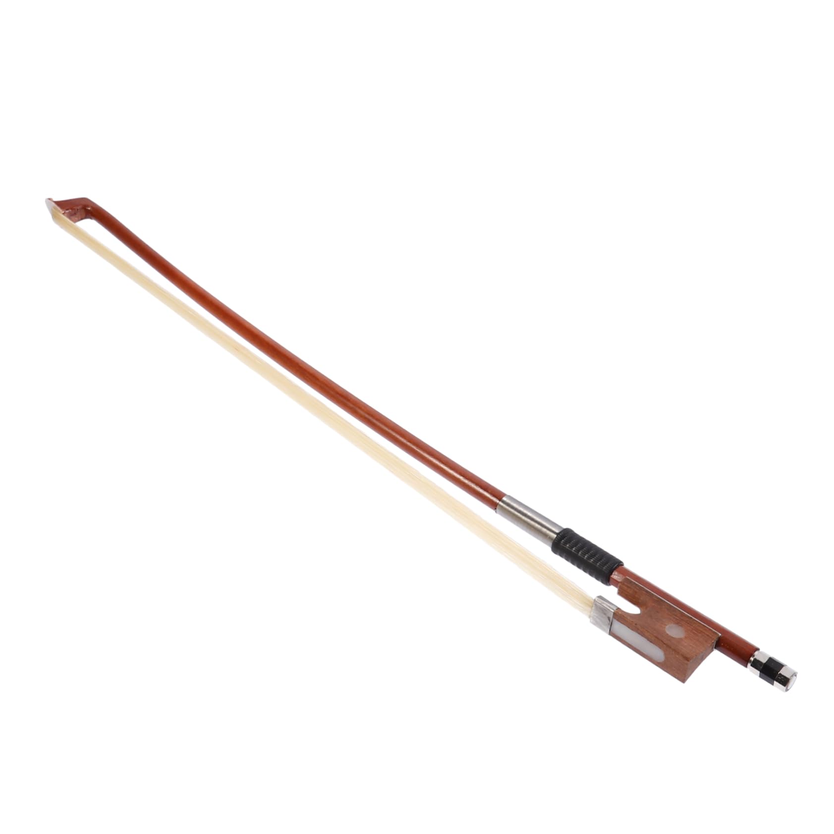 ibasenice Arco De Práctica De Violín Arco De Instrumento Arco Hecho a Mano Bien Equilibrado Rígido y Bien Equilibrado 1/2 Arco De Violín Cola De Caballo Blanca Corrección Alumno Reemplazar
