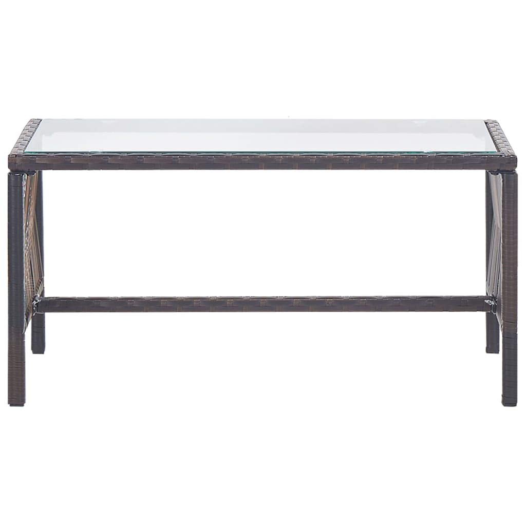 vidaXL Salon de Jardin 4 pcs avec Coussins Mobilier de Jardin Meubles d'Extérieur Mobilier de Patio Mobilier de Terrasse Résine Tressée Marron