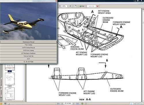 C 320 Skyknight aircraft Service Repair Maintenance Manual Library + Engine w A/Ds