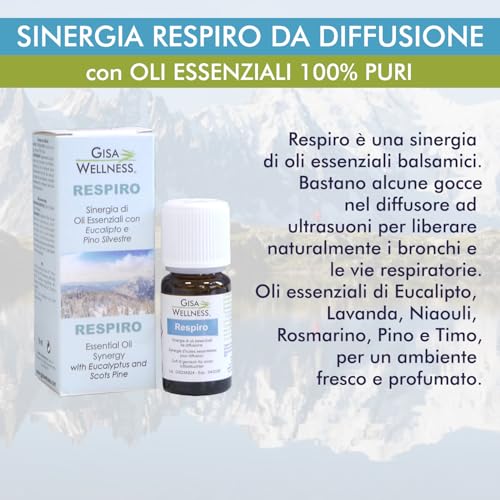 Respiro Sinergia Olii Essenziali Per Diffusore Ultrasuoni 15 Ml - 3