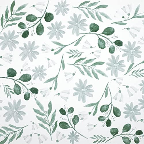 COSNIGHT Peel and Stick Wallpaper Floral Wallpaper Removable Green Leaf Wallpaper Christmas Wallpaper for C…