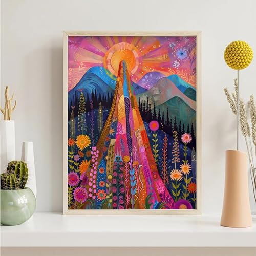 Point de Croix Peinture pour Adulte Débutant Strass Fleur
