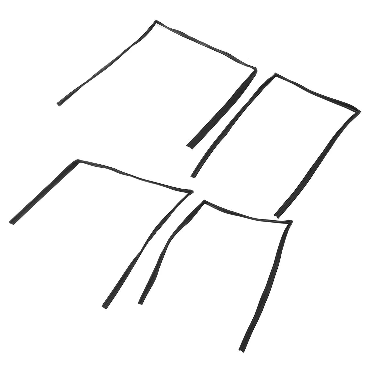 Window Moulding Weatherstrip 68142‑60011 Leakage Proof Easy Install Flexible for Land Cruiser FZJ80 FJ80 Rubber