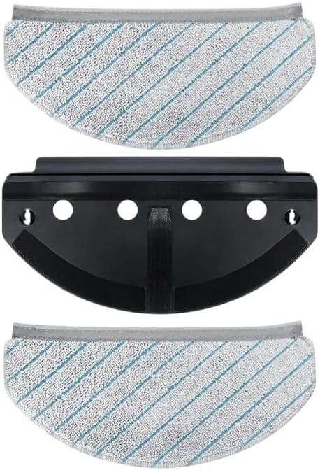 EMECE-Mop Cloths With Mop Plates,Compatible for Ecovacs, N20 / N20 Plus / N20 Pro Plus Robot Vacuum Cleaner Mop Pad Mop Holder