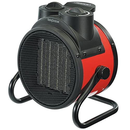 Draper 2.0kW PTC Portable Electric Space Heater | Indoor & Outdoor Fan Heater | 230V Office Heating...