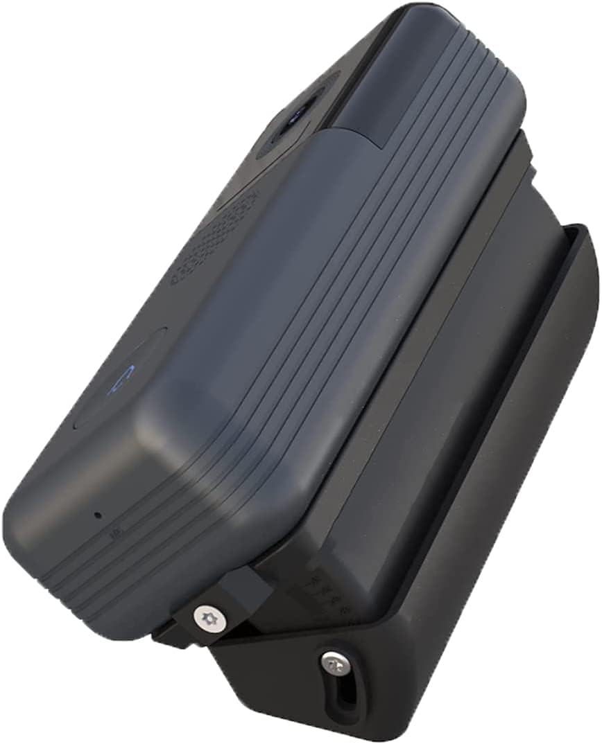 XTU Doorbell mounted on the adjustable angle bracket