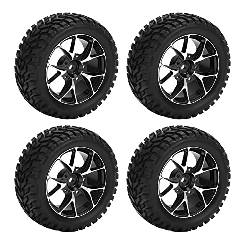 Pneus en caoutchouc RC 1/10 Dilwe pour voiture de sport plate télécommandée