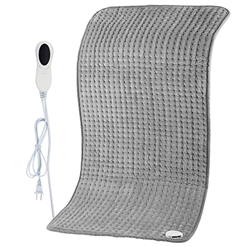 Ycool Electric Heating Pad - 20"x 40" Extra Large Heating Pad for Back Pain Relief, King Heating Pads for Cramps Neck Shoulders,10 Fast Heat Settings Soft Heat Pad,Auto Shut Off Moist Hot Heated Pad