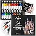 Castle Art Supplies Set Vernici per Acquerello in Tubetti 24 x 12 ml | Per Artisti Adulti | Colori Intensi | Spremi il Tubetto, Mescola il Colore con l’Acqua e Sfoga la Tua Creatività | In Cofanetto