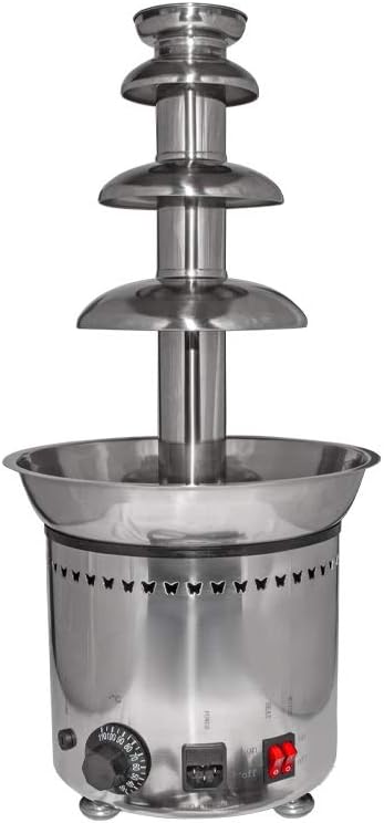 ALDKitchen Chocolate Fountain | Chocolate Waterfall | Fondue Fountain with Manual Control | 110V (4 Tiers)