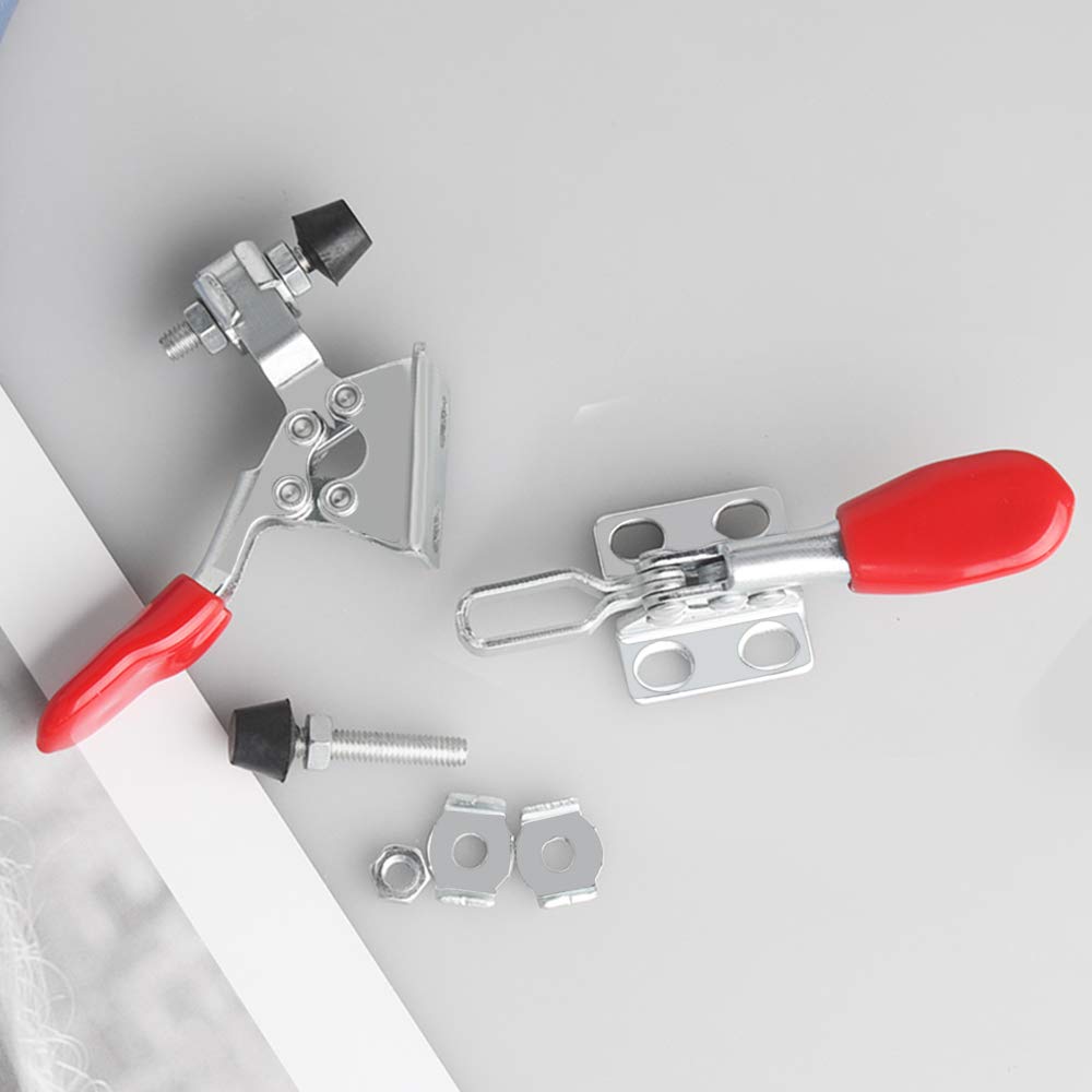 Pinza a Leva 201 - Set 6 Pezzi Con Staffa Orizzontale In Metallo, Attrezzo a Sgancio Rapido Per Il Fissaggio Di Saldatura e Assemblaggio Di Componenti Elettronici