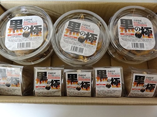 黒にんにく 青森県産黒にんにくバラ100g6カップ・玉Lサイズ5個セット