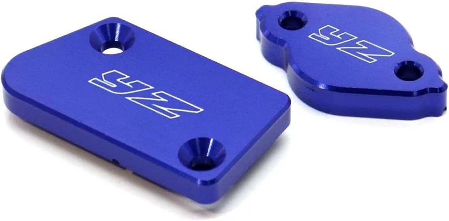 Motorcycle Accessories Front Rear Brake Reservoir Cover Oil Pump Cap For YZ125 2009-2024 YZ250F 2007-2024(BLUE)