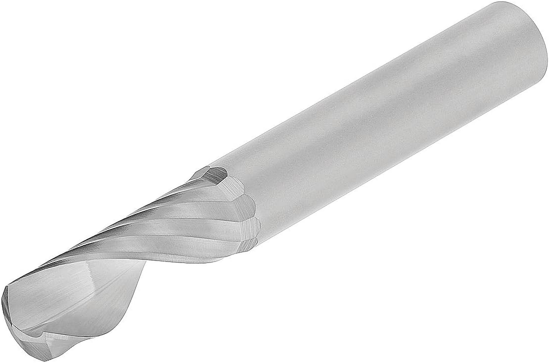 Micro 100 SFAM-120100 Single Flute Router for Aluminum, Metric Dimensions, 12 mm Cutter Diameter, 12 mm Shank Diameter, 25 mm Flute Length, 120 mm Overall Length, Solid Carbide Tool