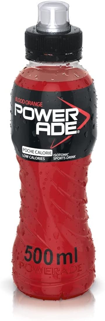 Powerade Arancia Rossa Bevanda Energética - Bebidas energéticas (24 unidades, 50 cl), color rojo