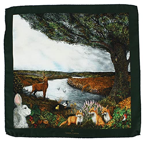 Pochette soie multicolore Simon Carter pour égayer un costume terne