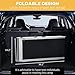 HOMCOM Wheelchair Ramp 6FT, Folding Aluminum Threshold Ramp with Non-Slip Surface, Transition Plate, 594lbs Weight Capacity for Home, Doorways, Curbs, Steps