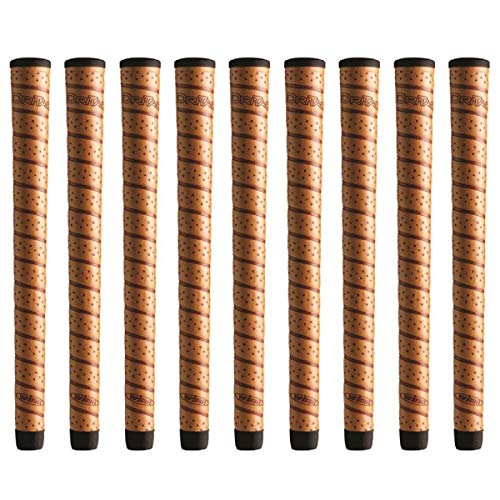 Winn Dritac Wrap Midsize (+1/16) Copper - 9 Piece Golf Grip Bundle