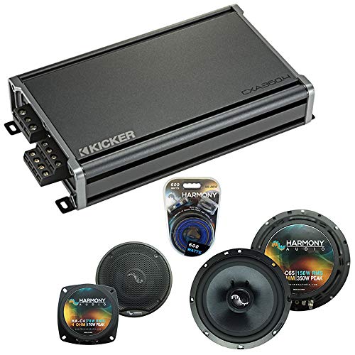 Harmony Audio Compatible with Chevy Corvette 1990-1996 Factory Speakers Replacement Bundle C4 C65 & CXA360.4
