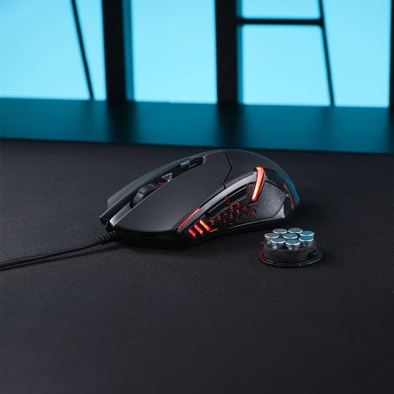 Ratón Gaming Negro Redragon Centrophorus ratón óptico con cable USB 3