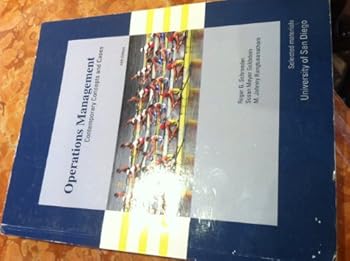 Paperback Operations Management Contemporary Concepts and Cases- Selected Material for University of SAN Diego Book