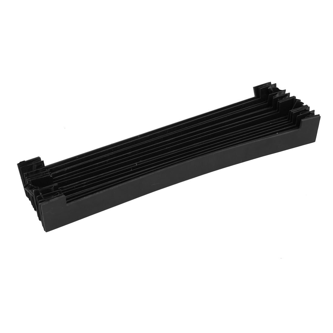 Couverture Accordeon Protection Poussière Caoutchouc Synthétique Noir 290mm X 60mm