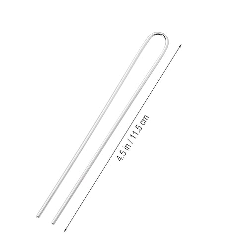 Miniatura 3 de Artibetter 50 horquillas Professiona en forma de U para mujeres y niñas y peluquería (blanco)