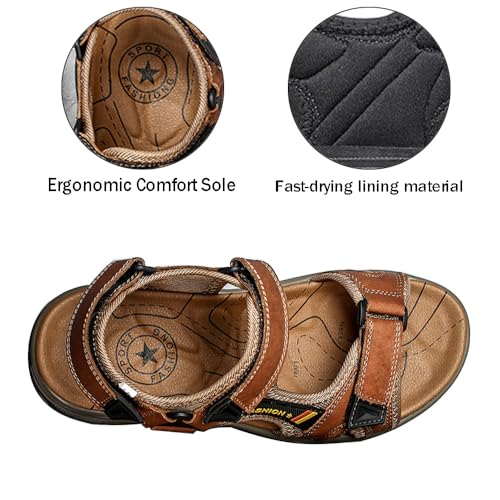 Mens Athletic Sandals Open Toe Hiking Outdoor Non-slip Sandals Air Cushion Sport Casual Beach Sandals4