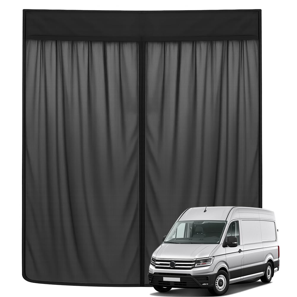 Moustiquaire Compatible avec VW Crafter II 2017- pour Hayon | Moustiquaire Magnétique Pare Soleil, Filet d'ombrage de Porte Arrière