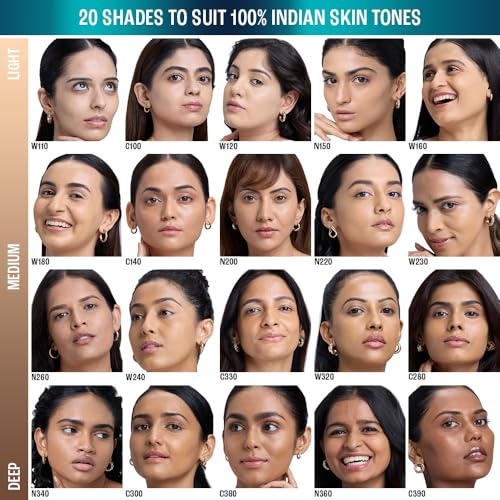 Image of LAKME 9to5 Hya Matte Foundation + Hyaluronic Acid Warm Wood - 25ml, Full coverage Liquid for all skin type (Pack of 2)